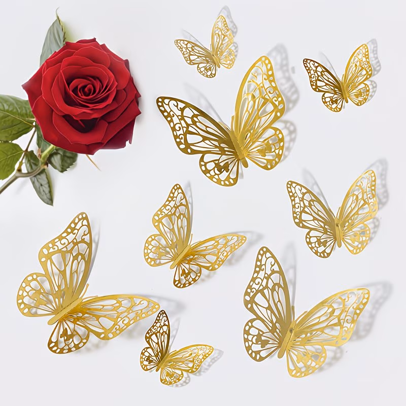 Mariposa 3D Dorada