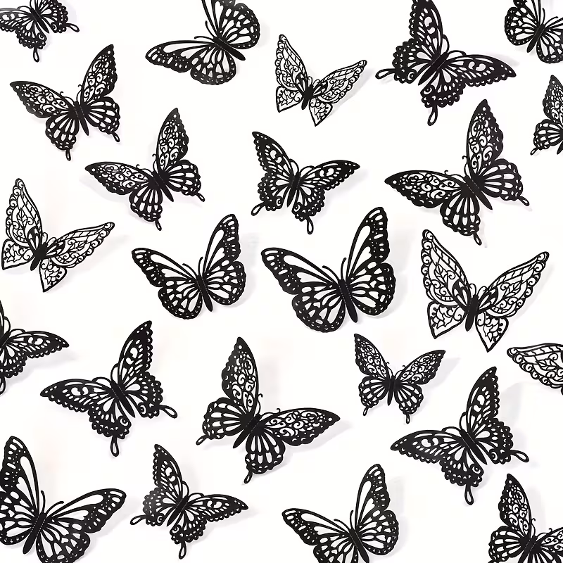 Mariposa 3D Negra