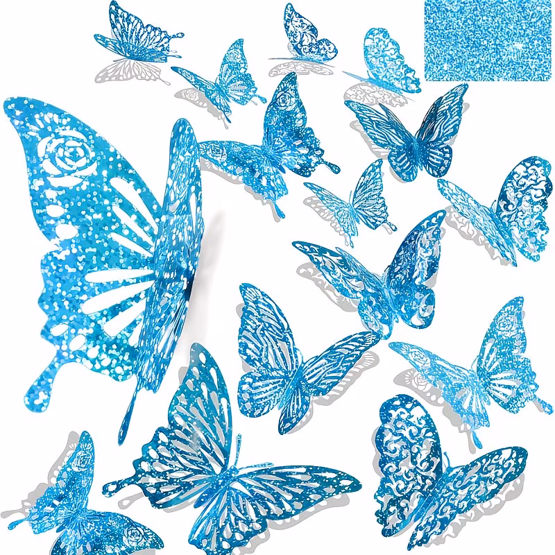 Mariposa 3D Azul