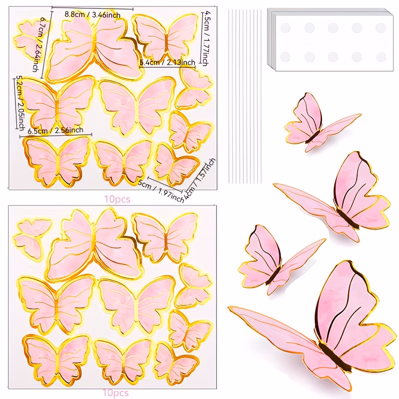 Mariposa 3D colores