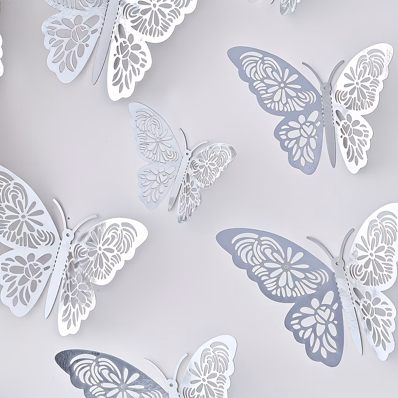 Mariposa 3D Platiado