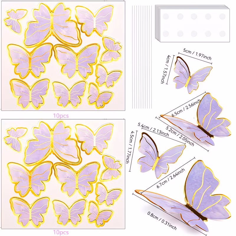 Mariposa 3D colores