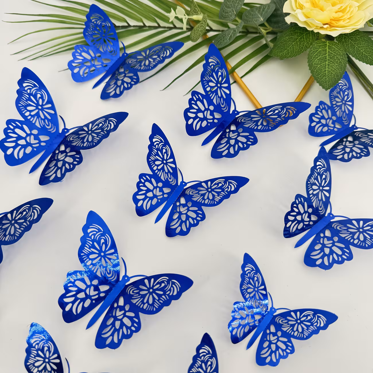 Mariposa 3D Azul Fuerte