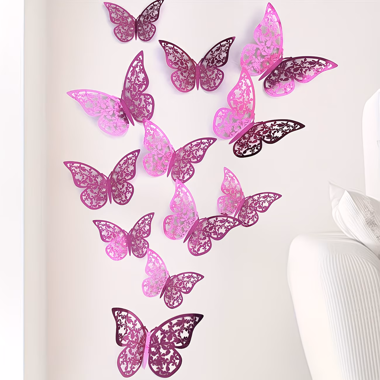 Mariposa 3D Rosado