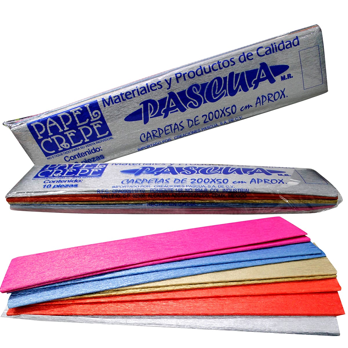Papel Crepe Metálico