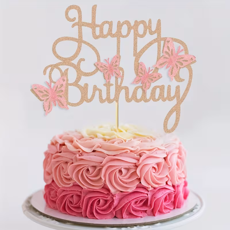 Cake Topper Happy Birthday