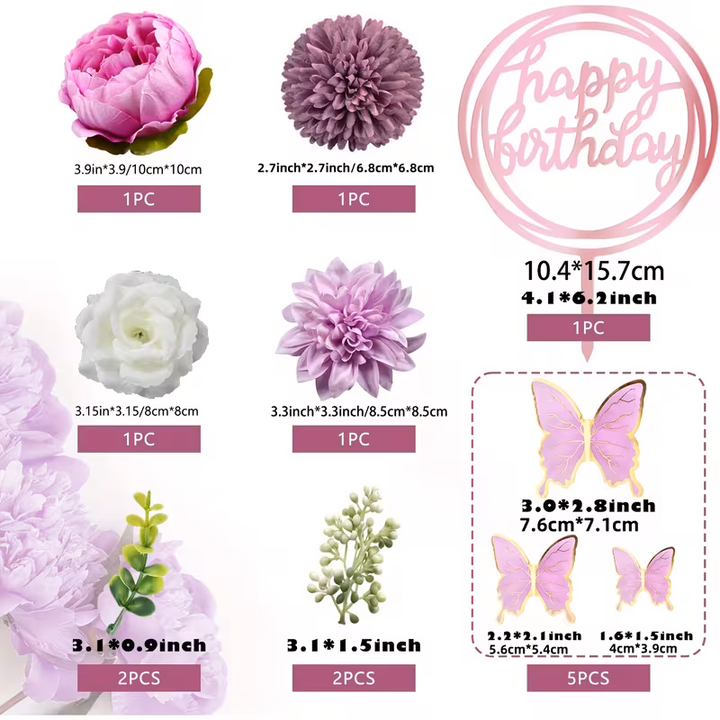Cake Topper Happy Birthday