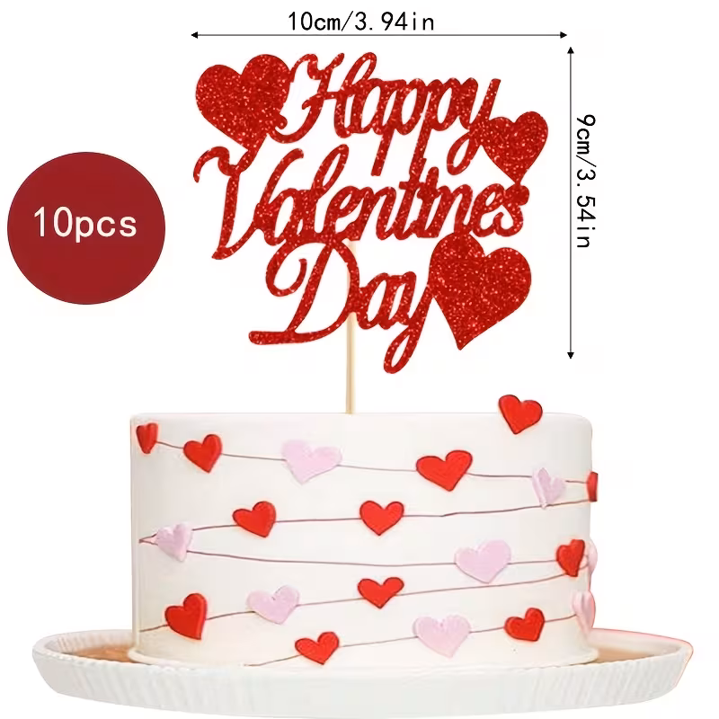 Cake topper San valentín