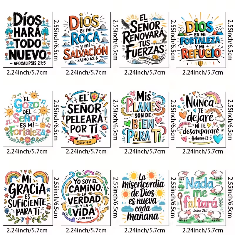 Pegatinas  de frases cristianas