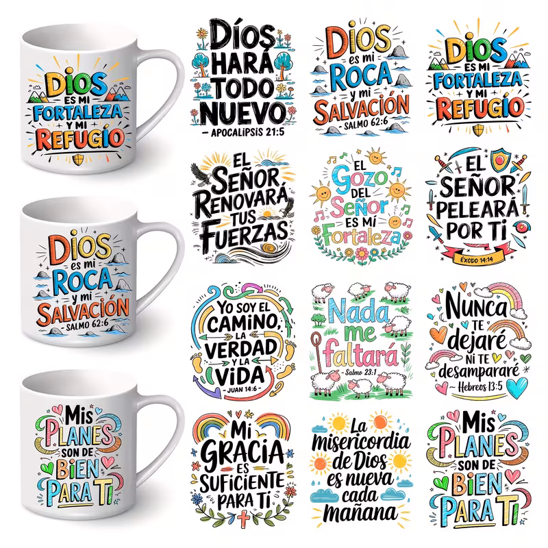 Pegatinas  de frases cristianas
