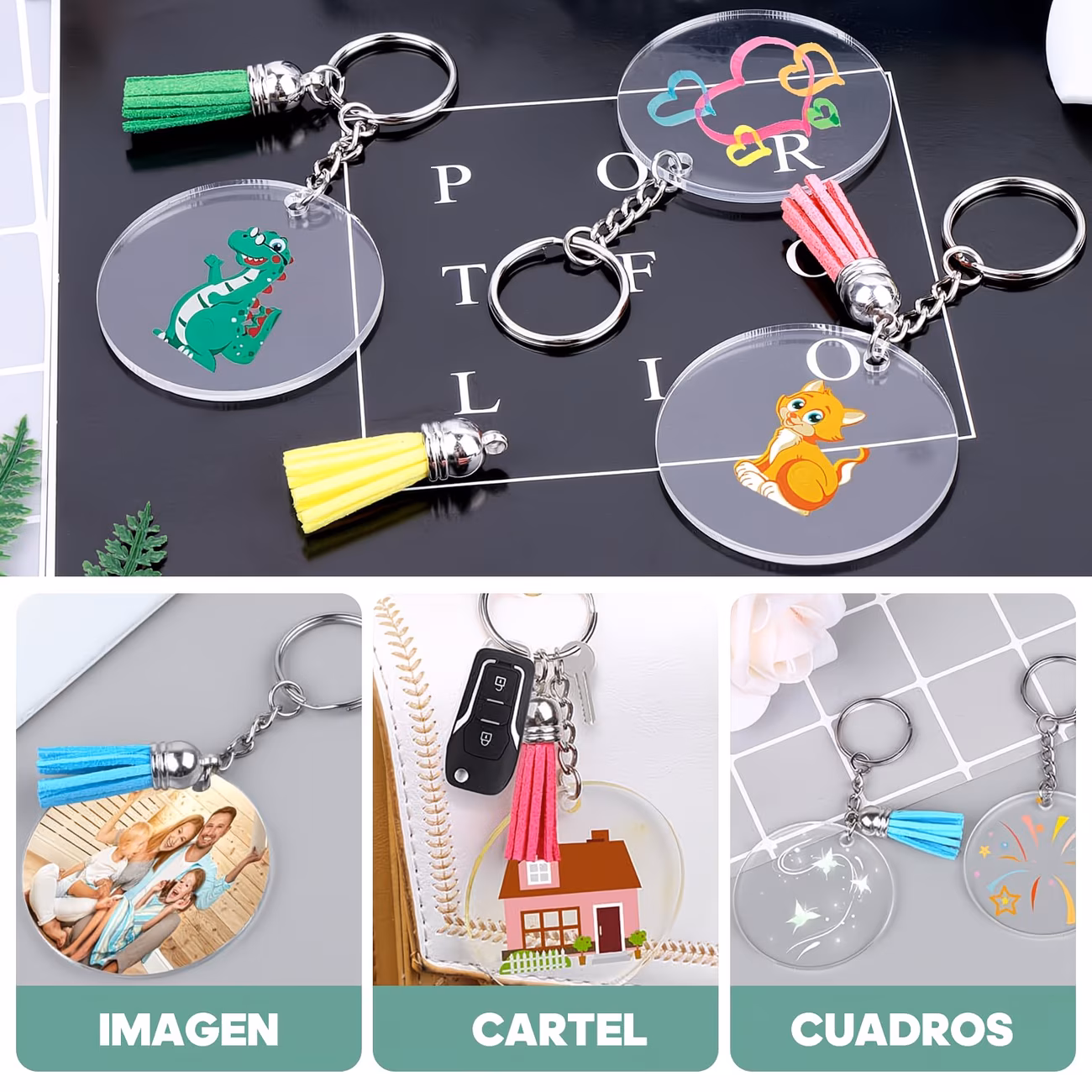 Llaveros de acrílico