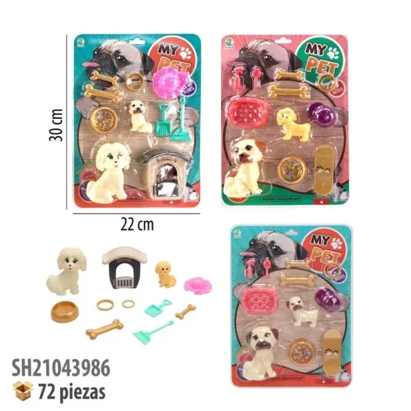 Mascota con accesorios