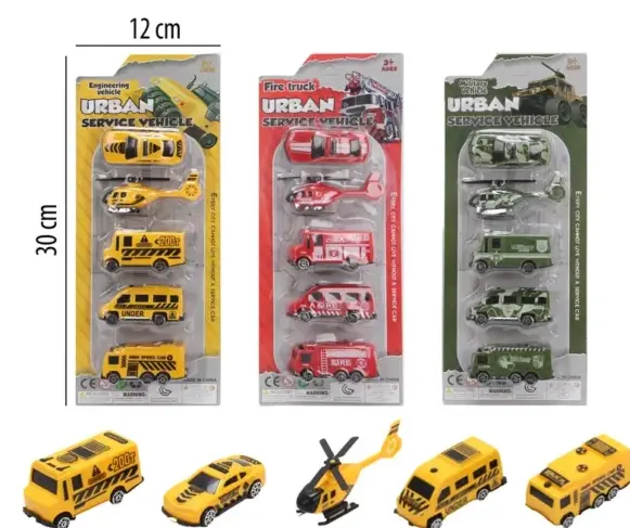 Vehiculos 5 piezas