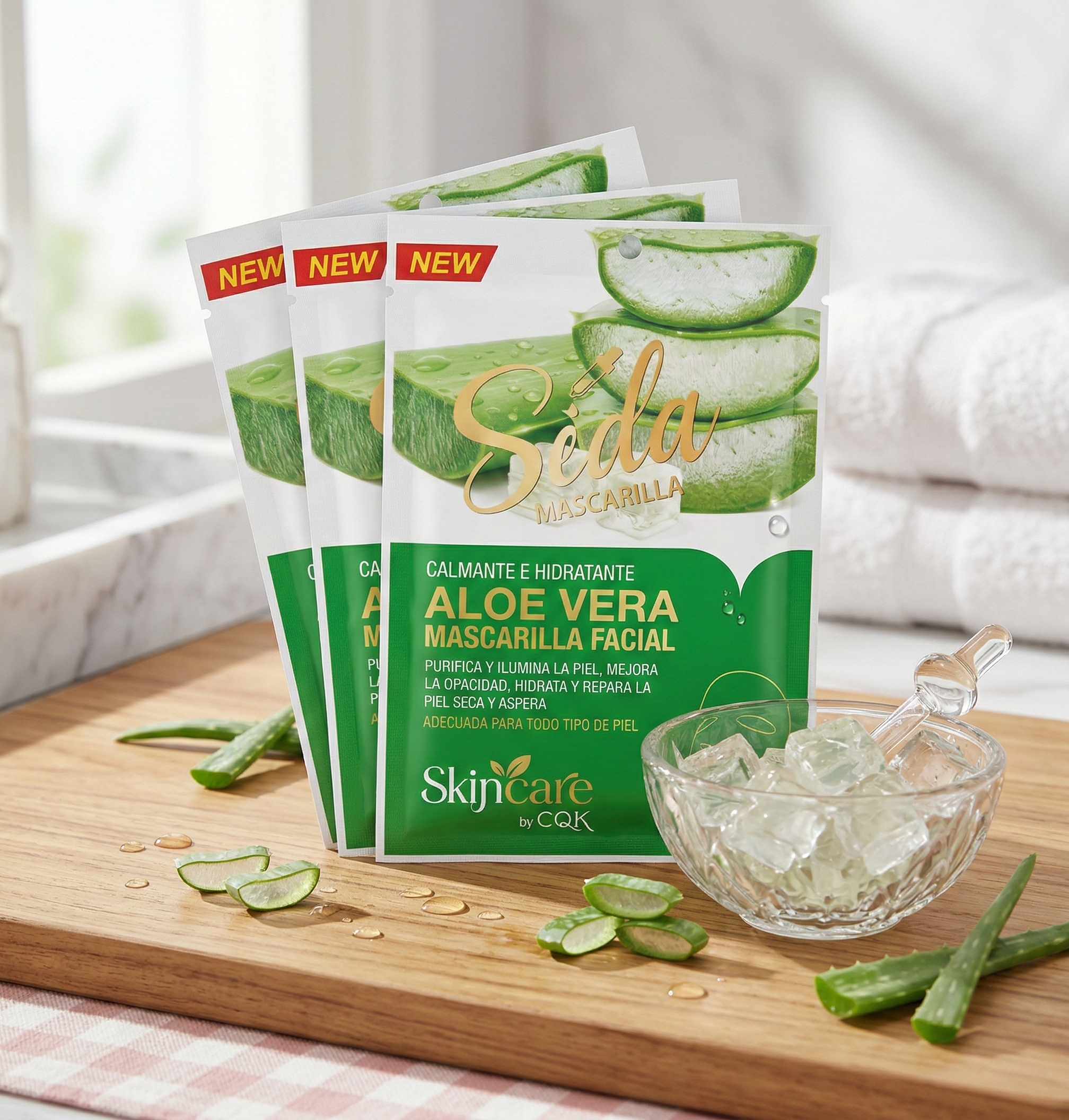 Mascarilla de aloe vera