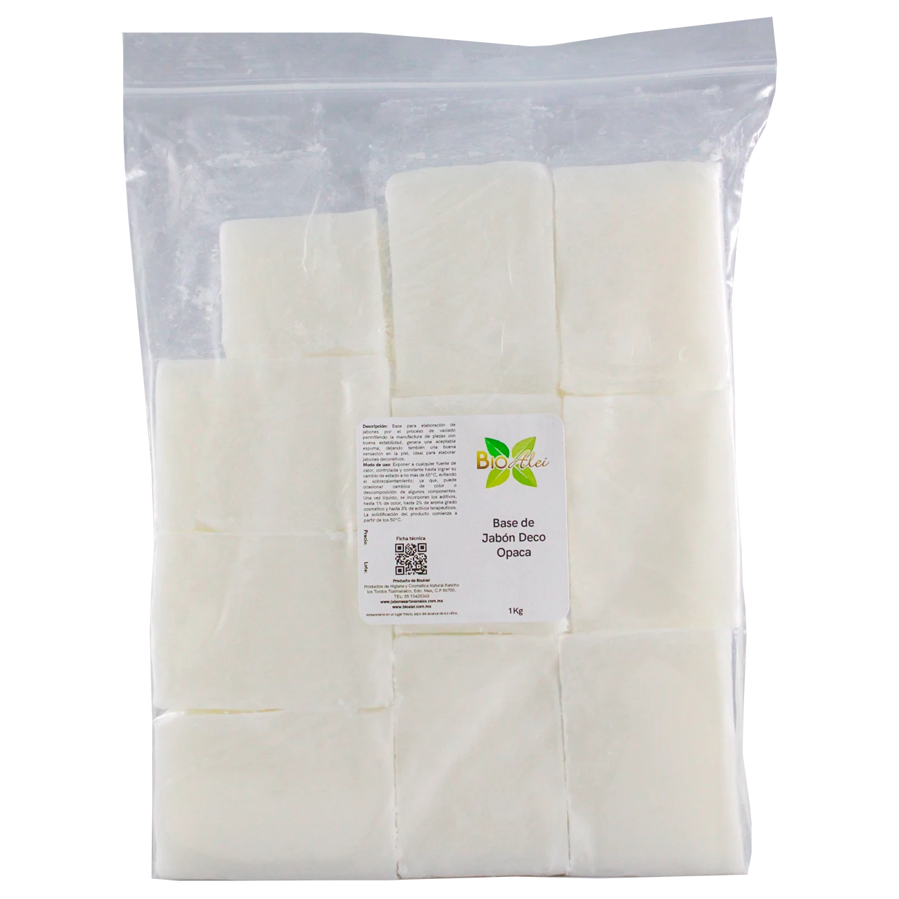 Base de Jabón  de Glicerina Deco Opaca 1Kg