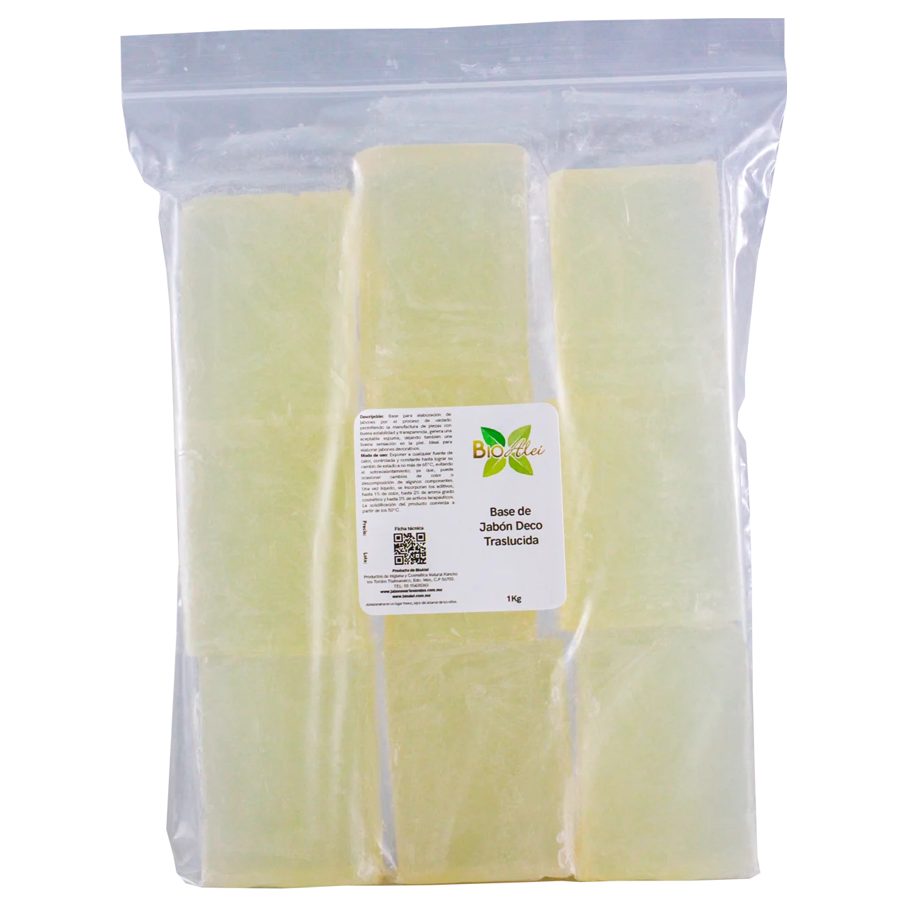 Base de Jabón de Glicerina Deco Traslucida 1Kg