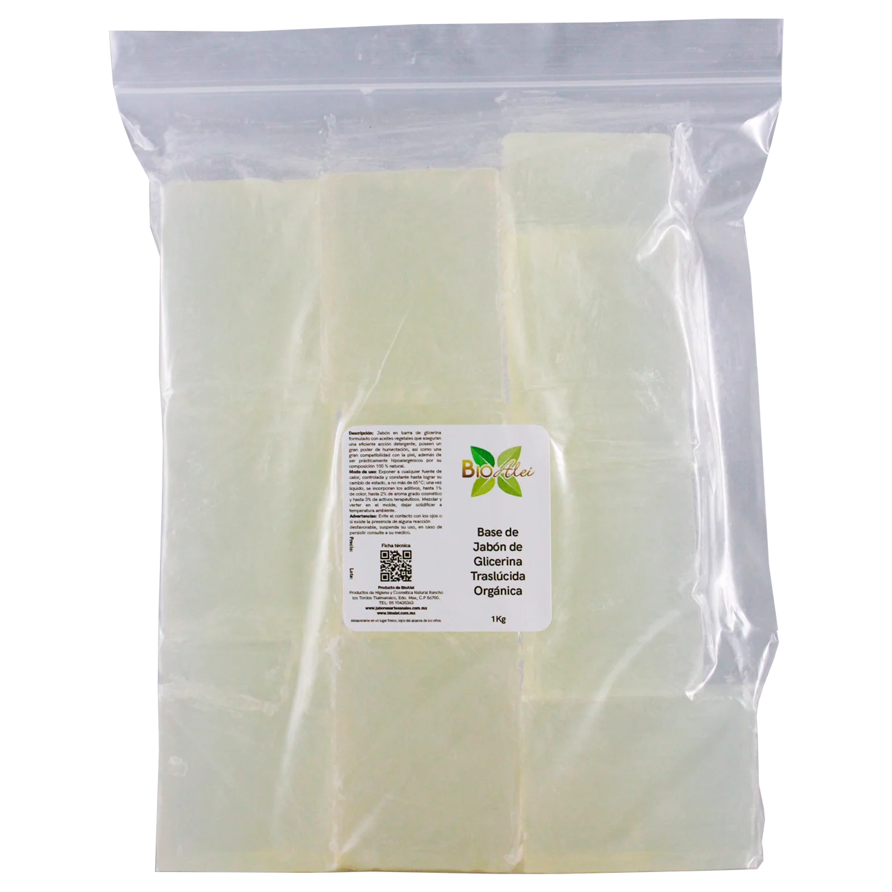 Base de Jabón Glicerina Traslucida 1Kg
