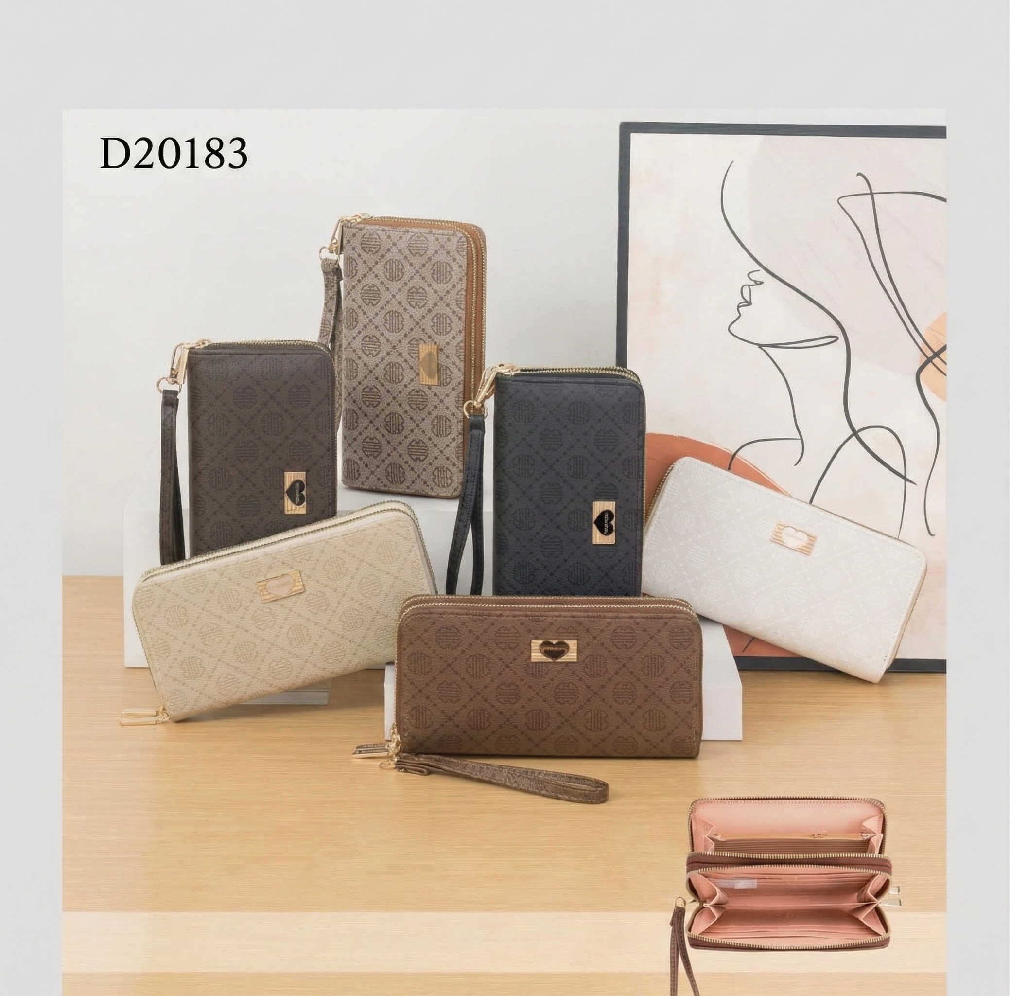 Cartera de Dama Doble Cierre