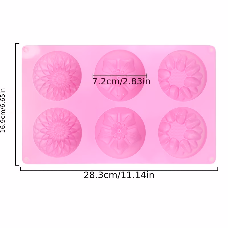molde color rosado de flores