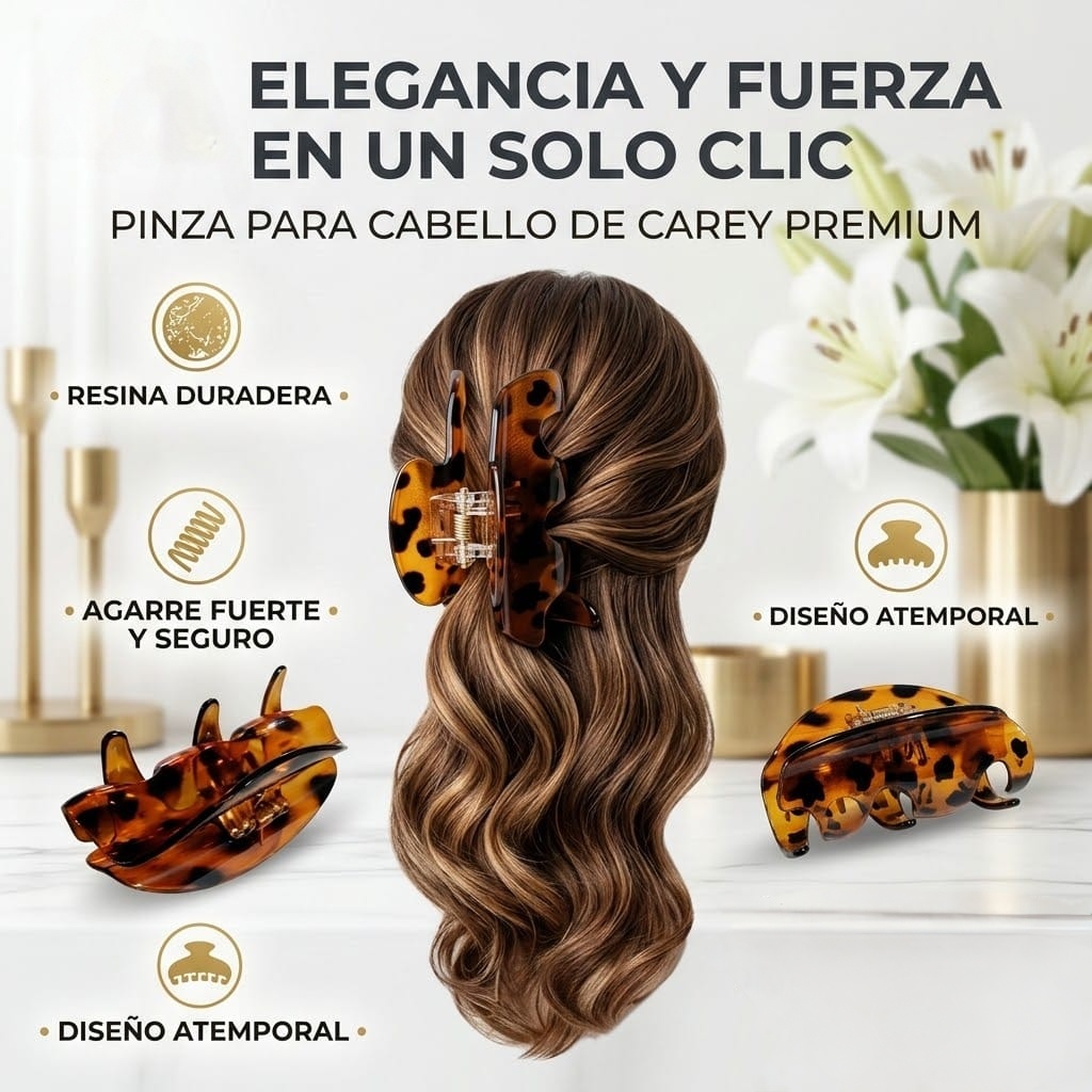 Pinza para Cabello Colores