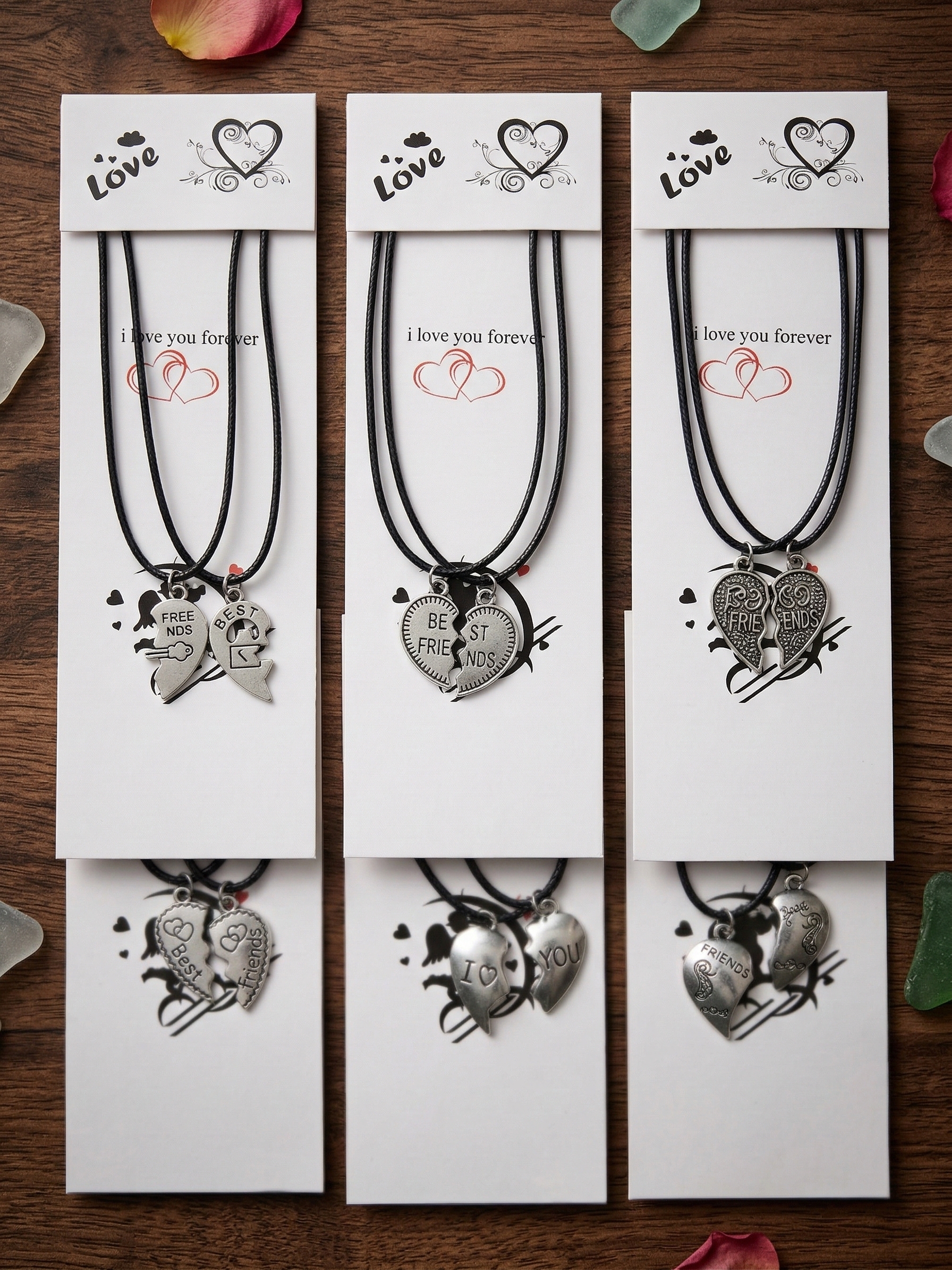 Collares duo corazón