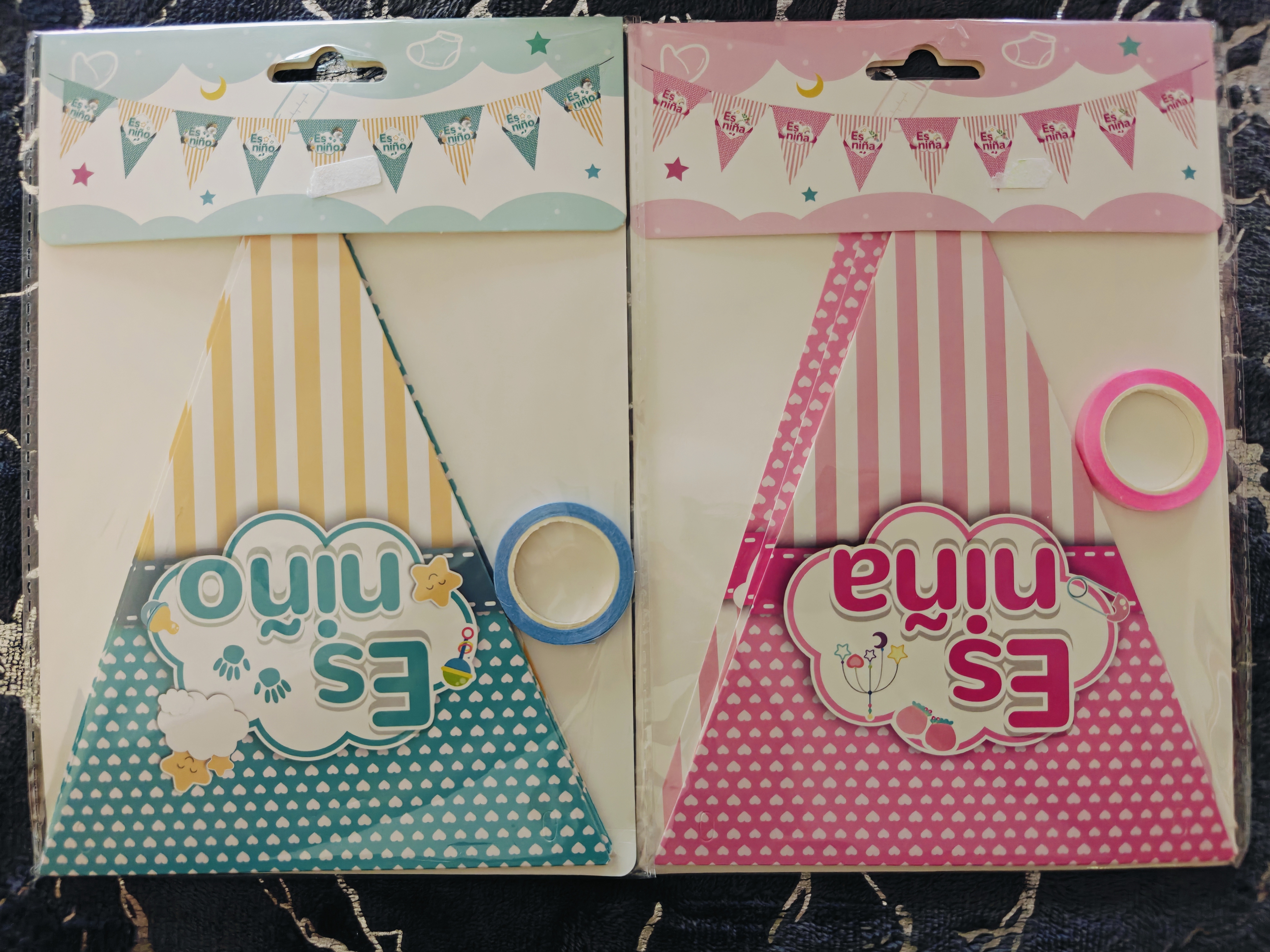 Banderín para Fiesta Estampado Baby Shower