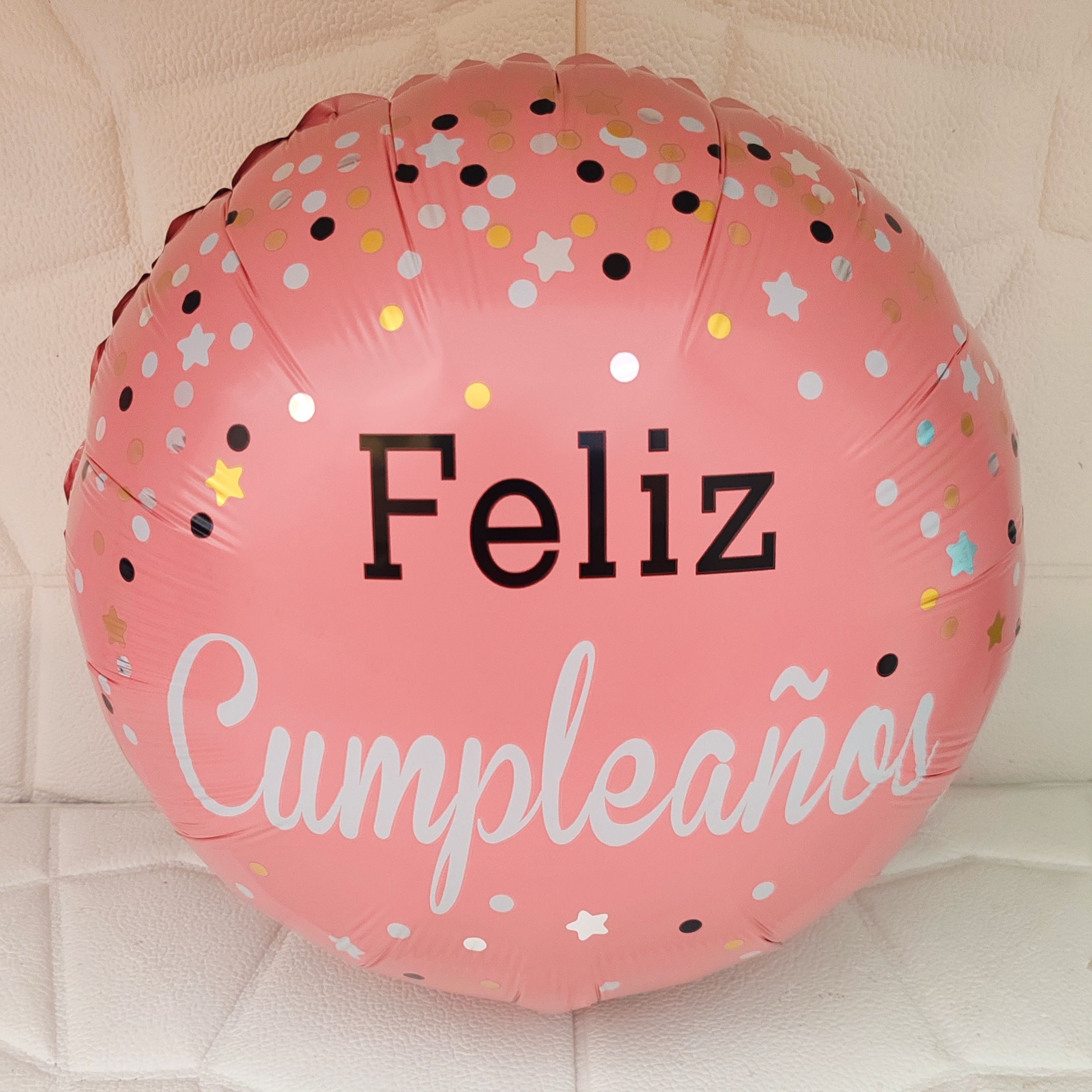 Globo Metálico Estampado Feliz Cumpleaños