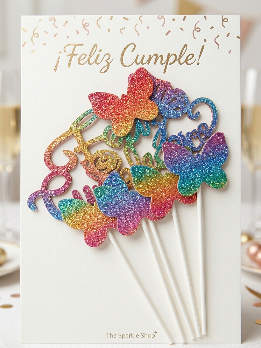 Letrero para Pastel Feliz Cumpleaños