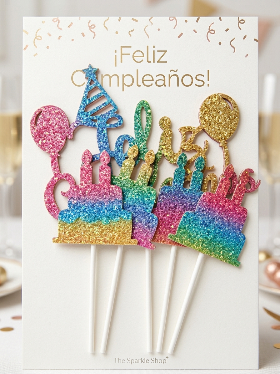 Letrero para Pastel Feliz Cumpleaños